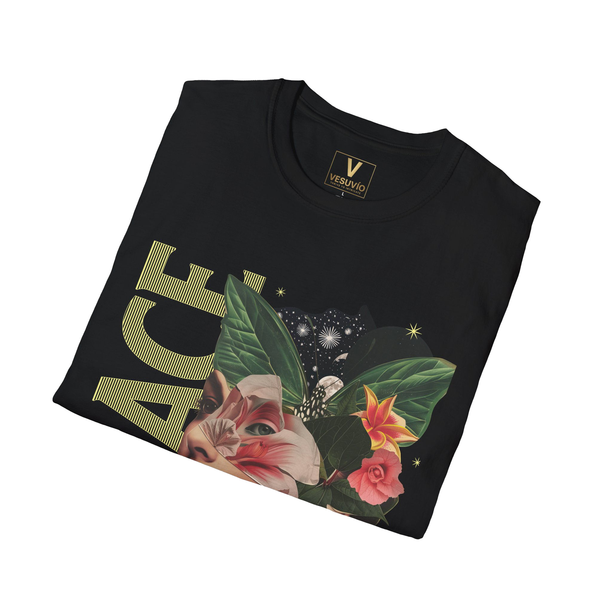 Peace Floral Portrait T-Shirt