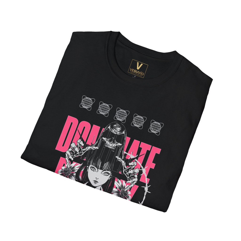 Don't Hate Designer Graphic T-Shirt — Retro Anime Skull Streetwear Tee