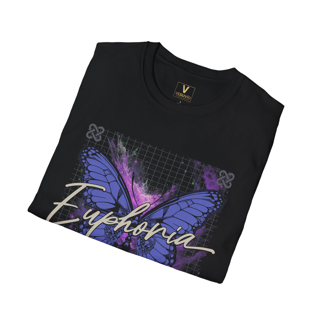 Euphoria Butterfly T-Shirt — Purple Grunge Aesthetic Graphic Tee