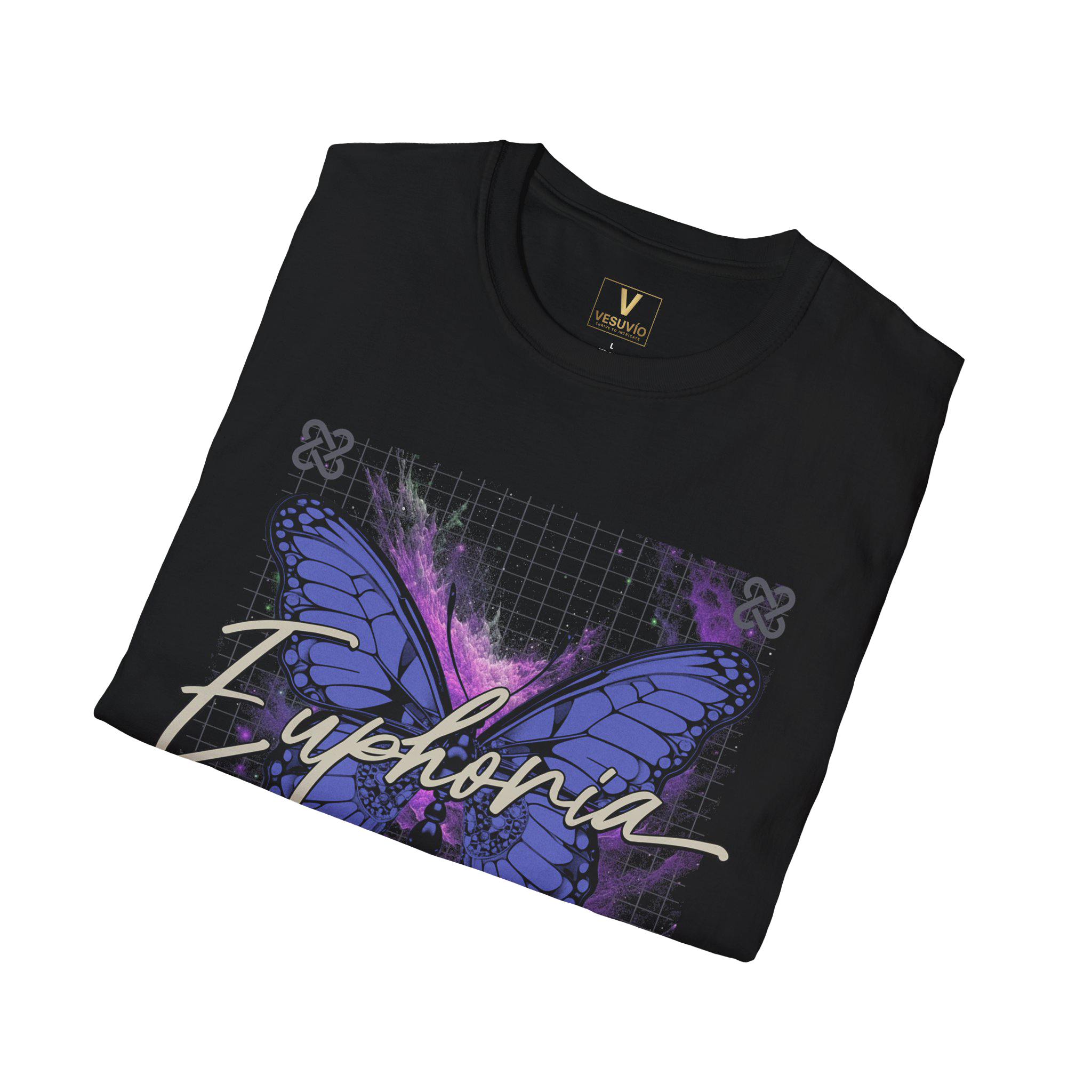 Euphoria Butterfly T-Shirt — Purple Grunge Aesthetic Graphic Tee