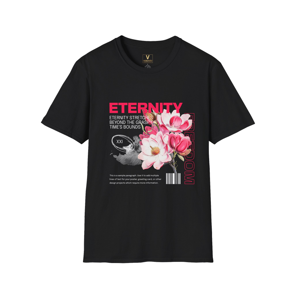Eternity Floral Graphic T-Shirt — Pink Magnolia Bloom Tee