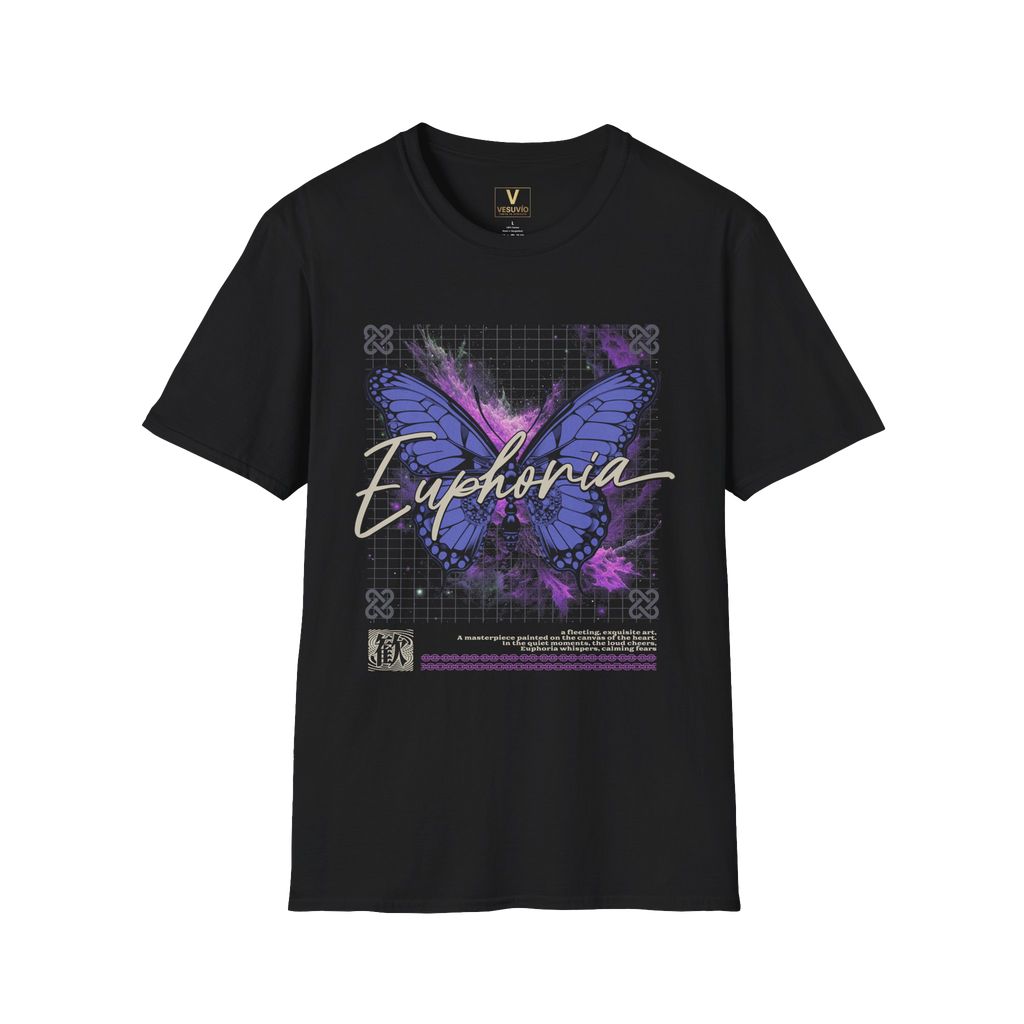 Euphoria Butterfly T-Shirt — Purple Grunge Aesthetic Graphic Tee