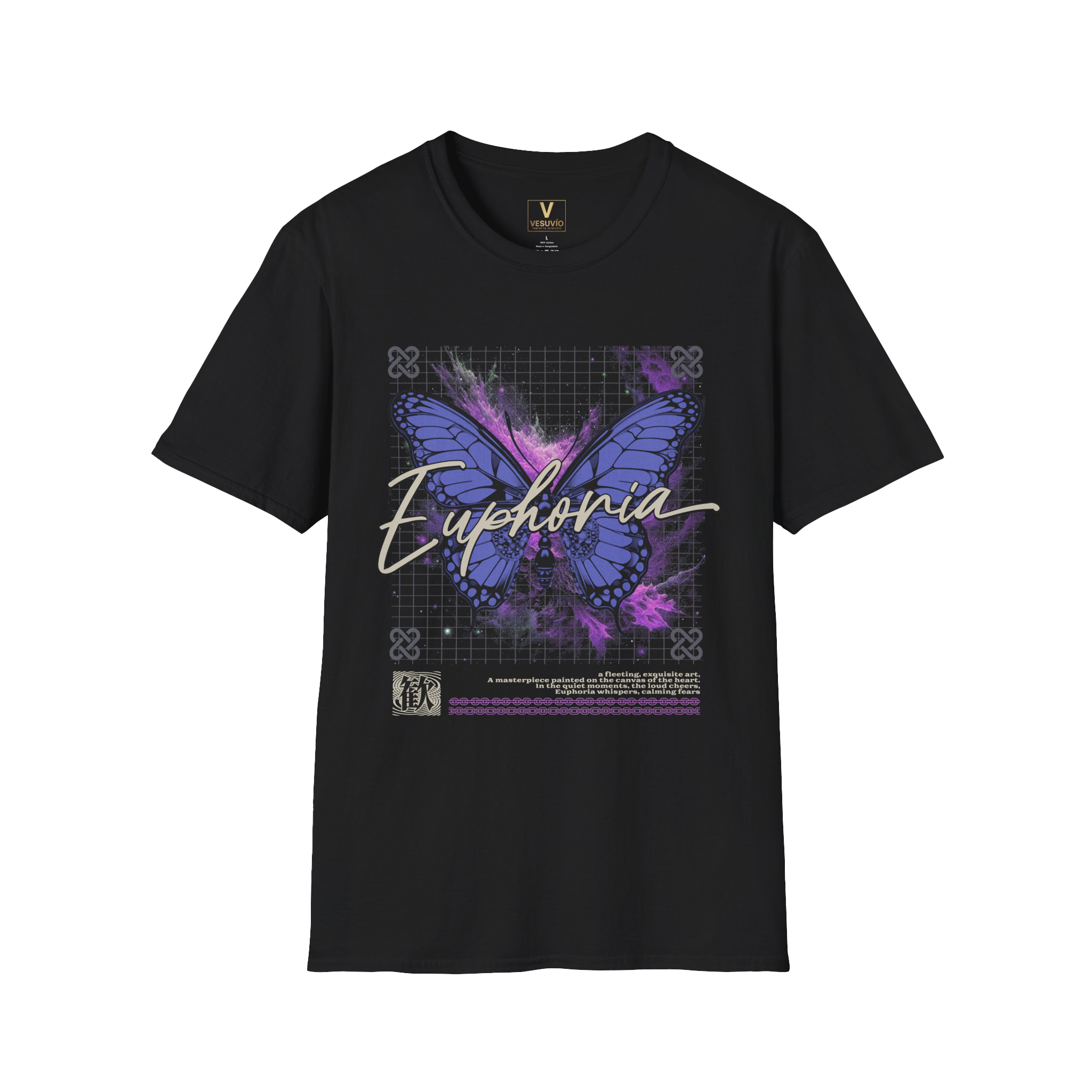 Euphoria Butterfly T-Shirt — Purple Grunge Aesthetic Graphic Tee