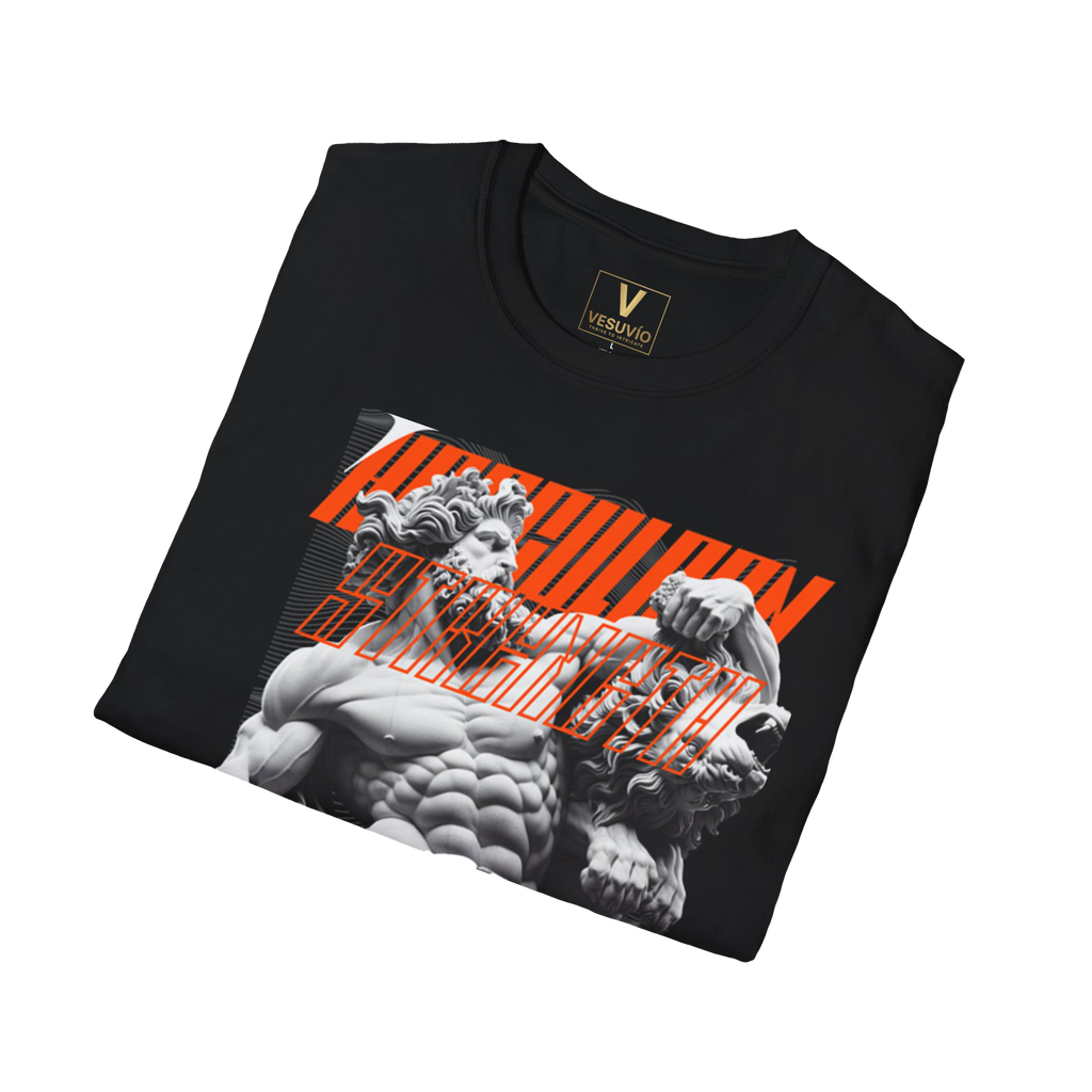 Statue Muscle Graphic T-Shirt — Roman Sculpture Fitness Tee