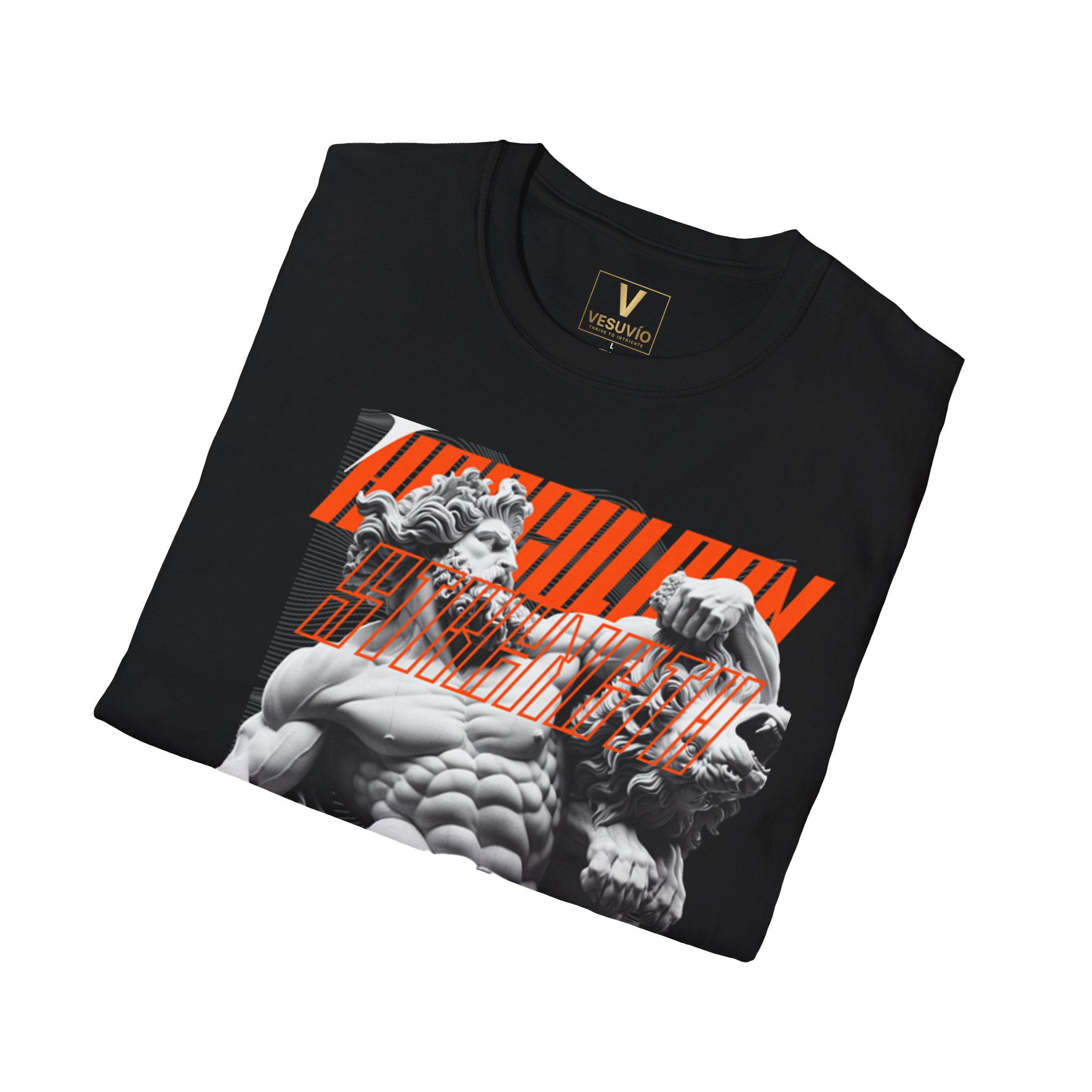 Statue Muscle Graphic T-Shirt — Roman Sculpture Fitness Tee