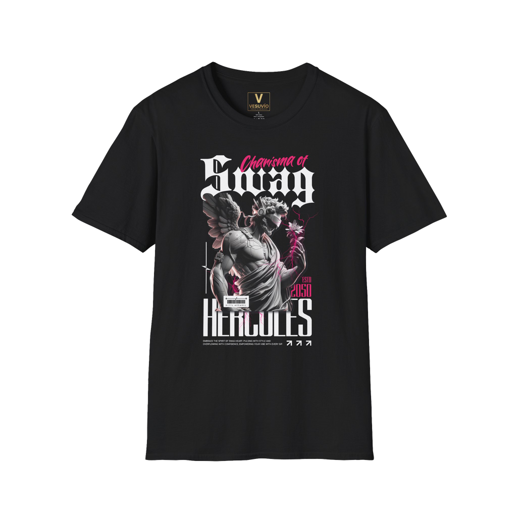 Hercules Statue 'Courage & Swag' Graphic T-Shirt