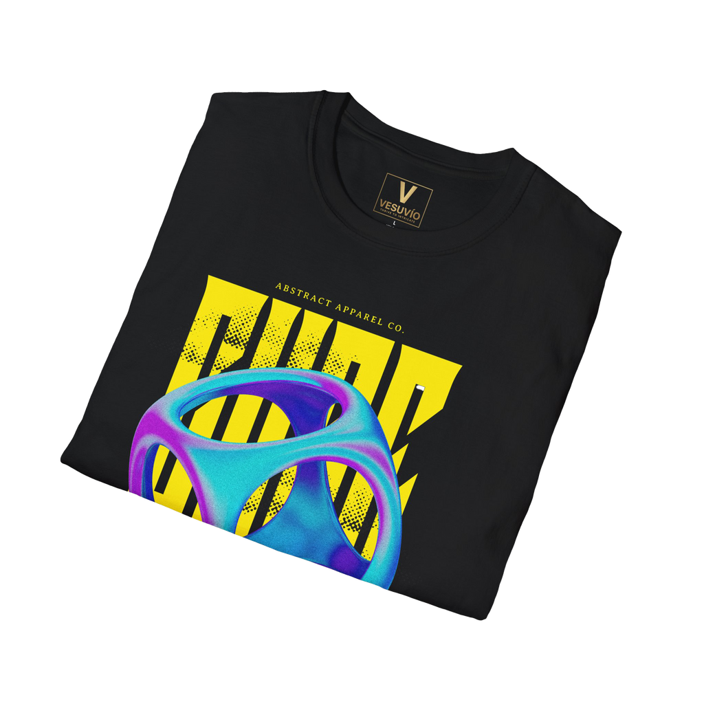 Abstract Geometry Graphic Tee — Colorful 3D Orb Design