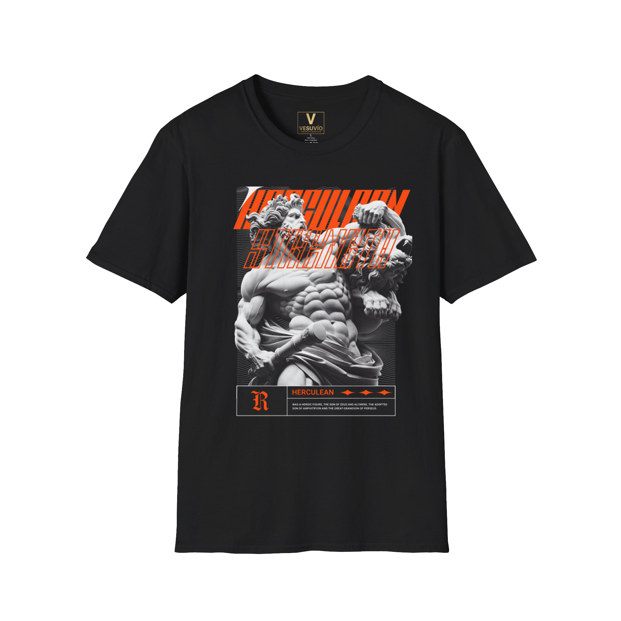 Statue Muscle Graphic T-Shirt — Roman Sculpture Fitness Tee