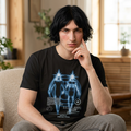 Astral Projection Graphic T-Shirt — Futuristic Neon Soul & Body Design