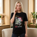 Blessed Statue Floral Graphic T-Shirt