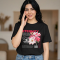 Eternity Floral Graphic T-Shirt — Pink Magnolia Bloom Tee