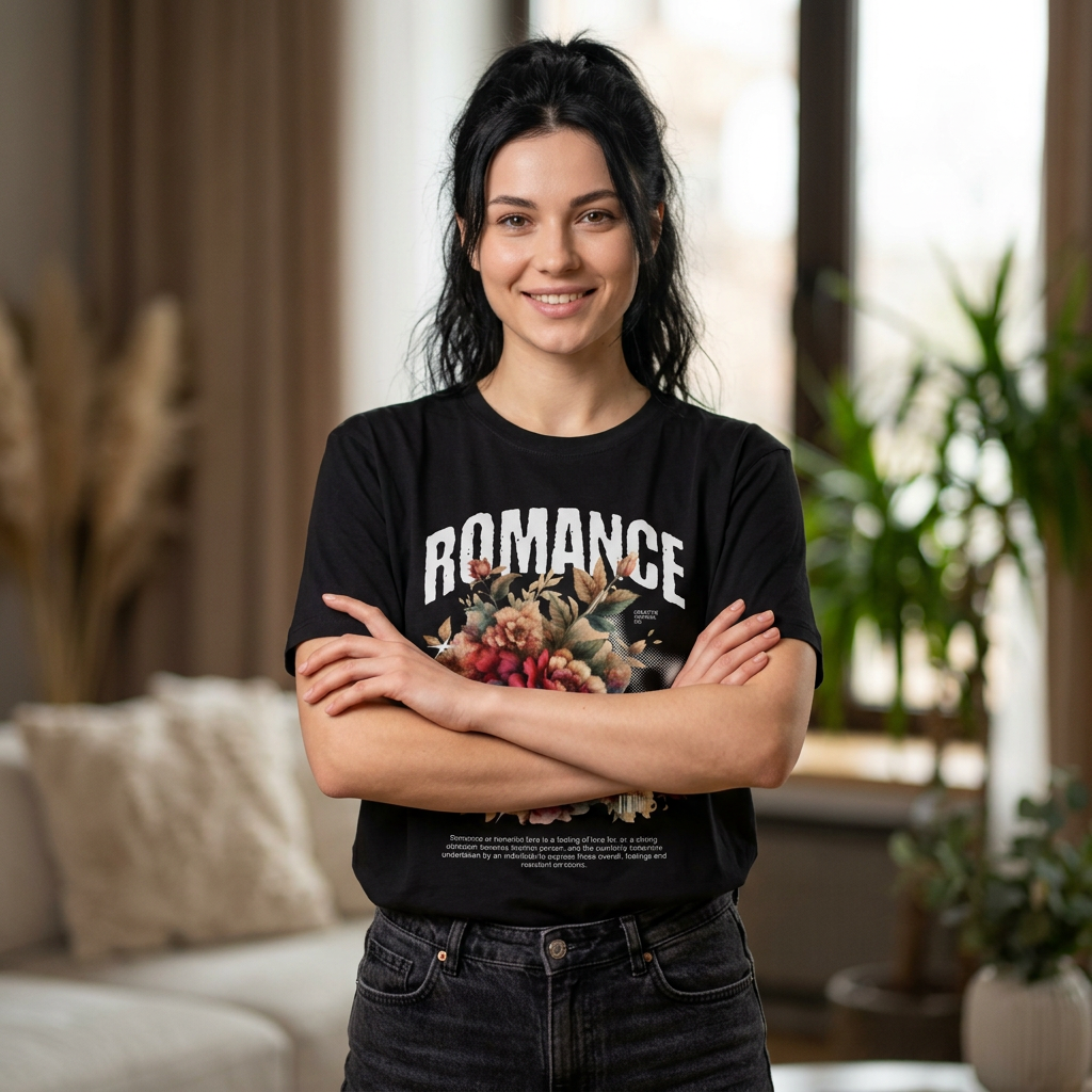 Romance Floral T-Shirt — Vintage Bouquet Graphic Tee