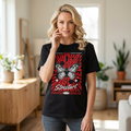 Street Art Butterfly T-Shirt – Red Graphic ‘Streetart’ Design