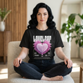 Lovely Leaf Heart T-Shirt — Pink Floral Heart Graphic Tee