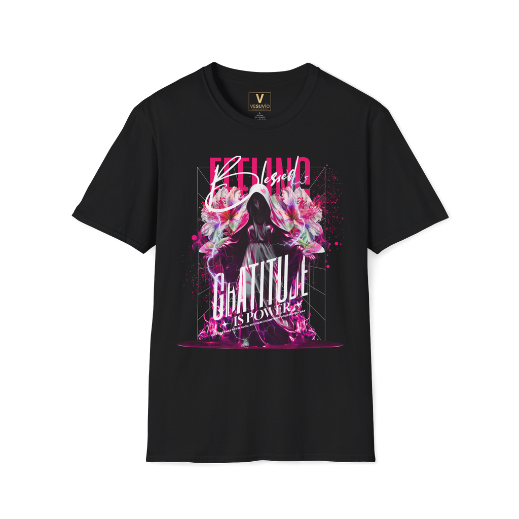 Blessed Faith T-Shirt — "Gratitude Is Power" Christian Graphic Tee
