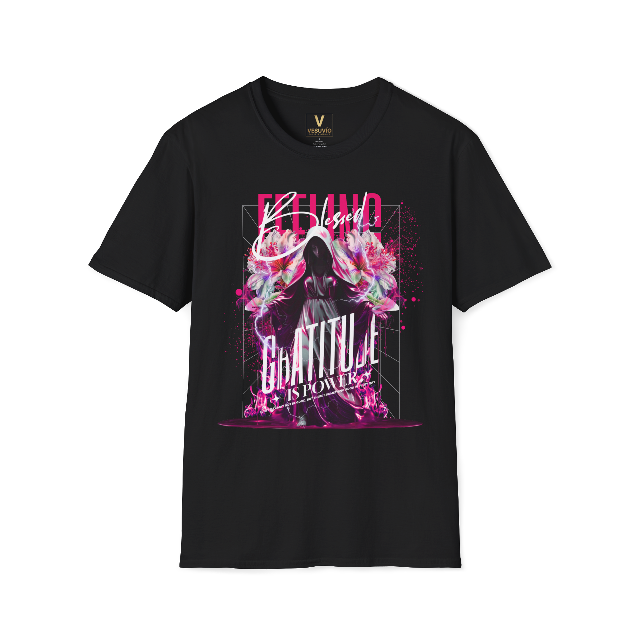 Blessed Faith T-Shirt — "Gratitude Is Power" Christian Graphic Tee