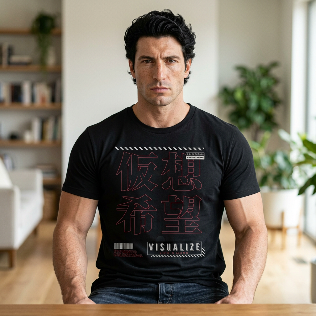 Visualize Tee — Japanese Kanji Graphic T-Shirt