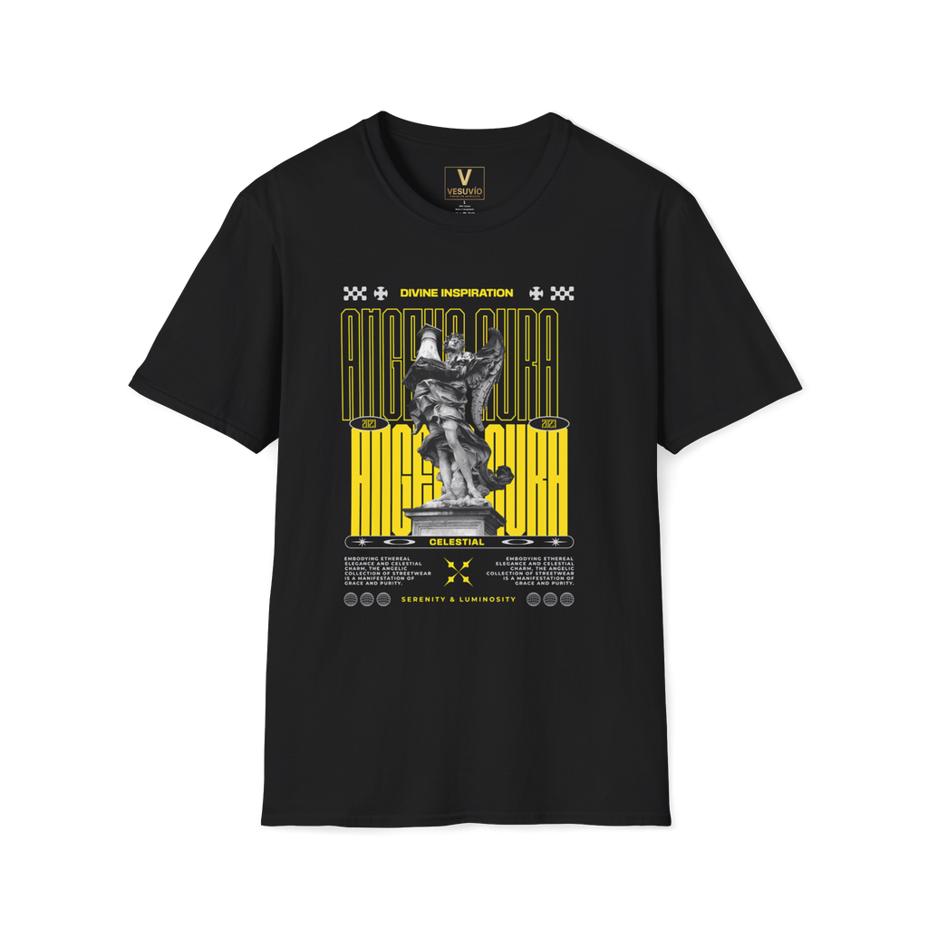 Divine Inspiration Angel Statue Graphic T-Shirt