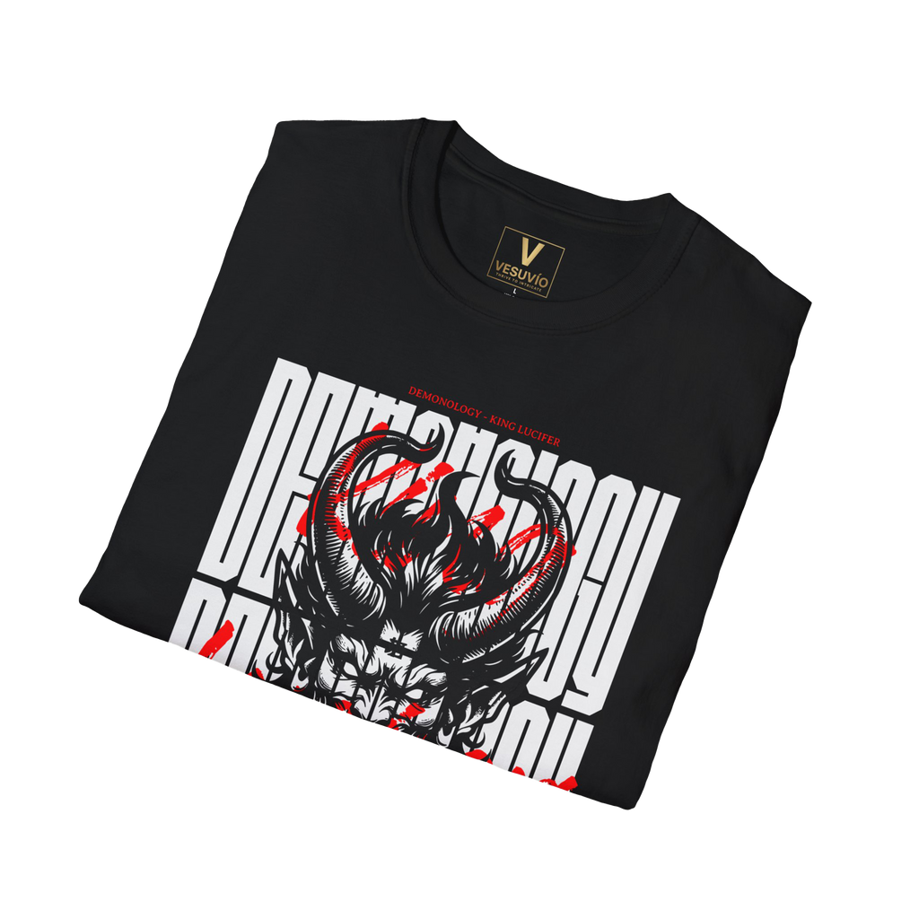 Demonic Skull Graphic T-Shirt — Dark Streetwear Horror Tee