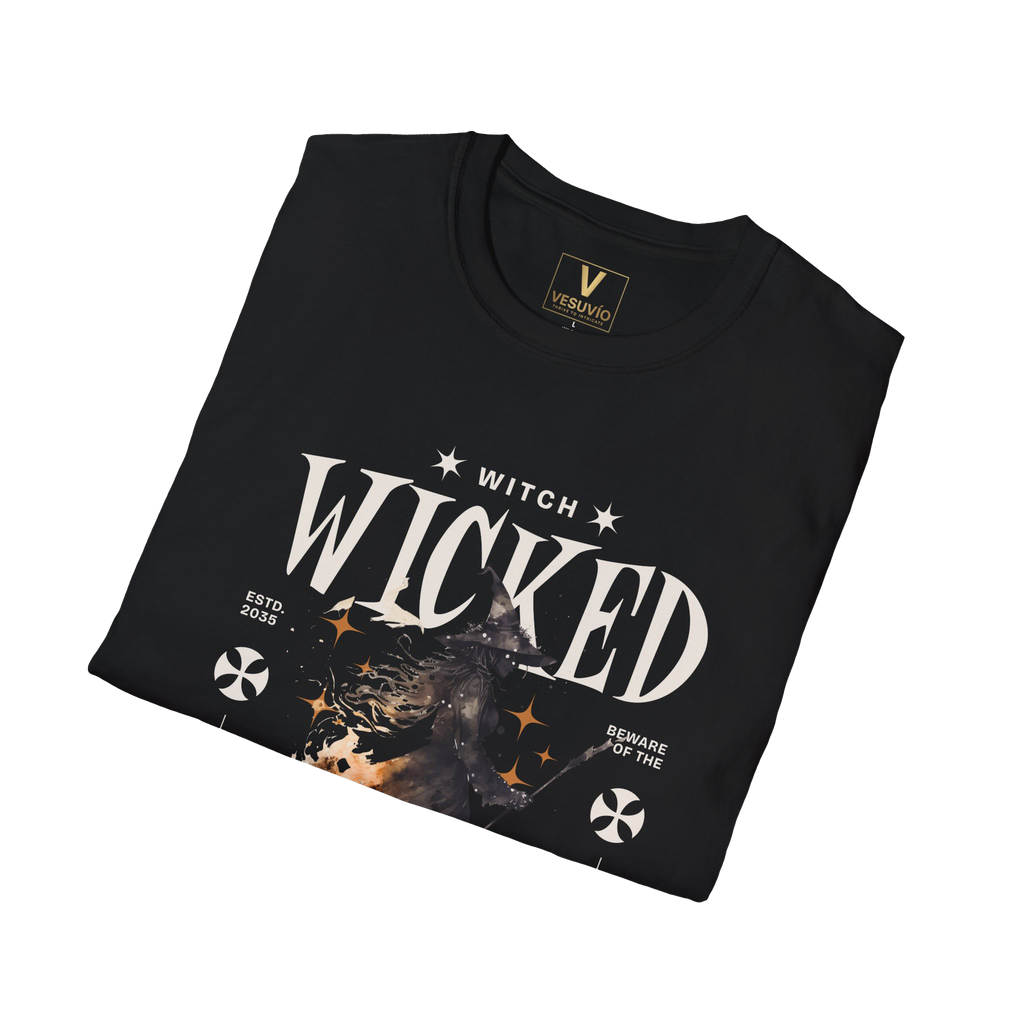 Wicked Witch Graphic T-Shirt — Halloween Witch Spellbook Tee