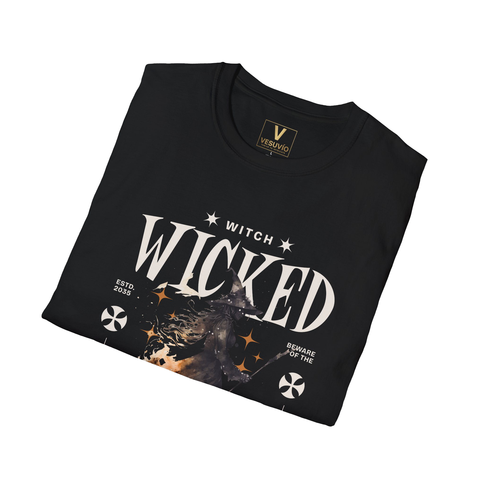 Wicked Witch Graphic T-Shirt — Halloween Witch Spellbook Tee