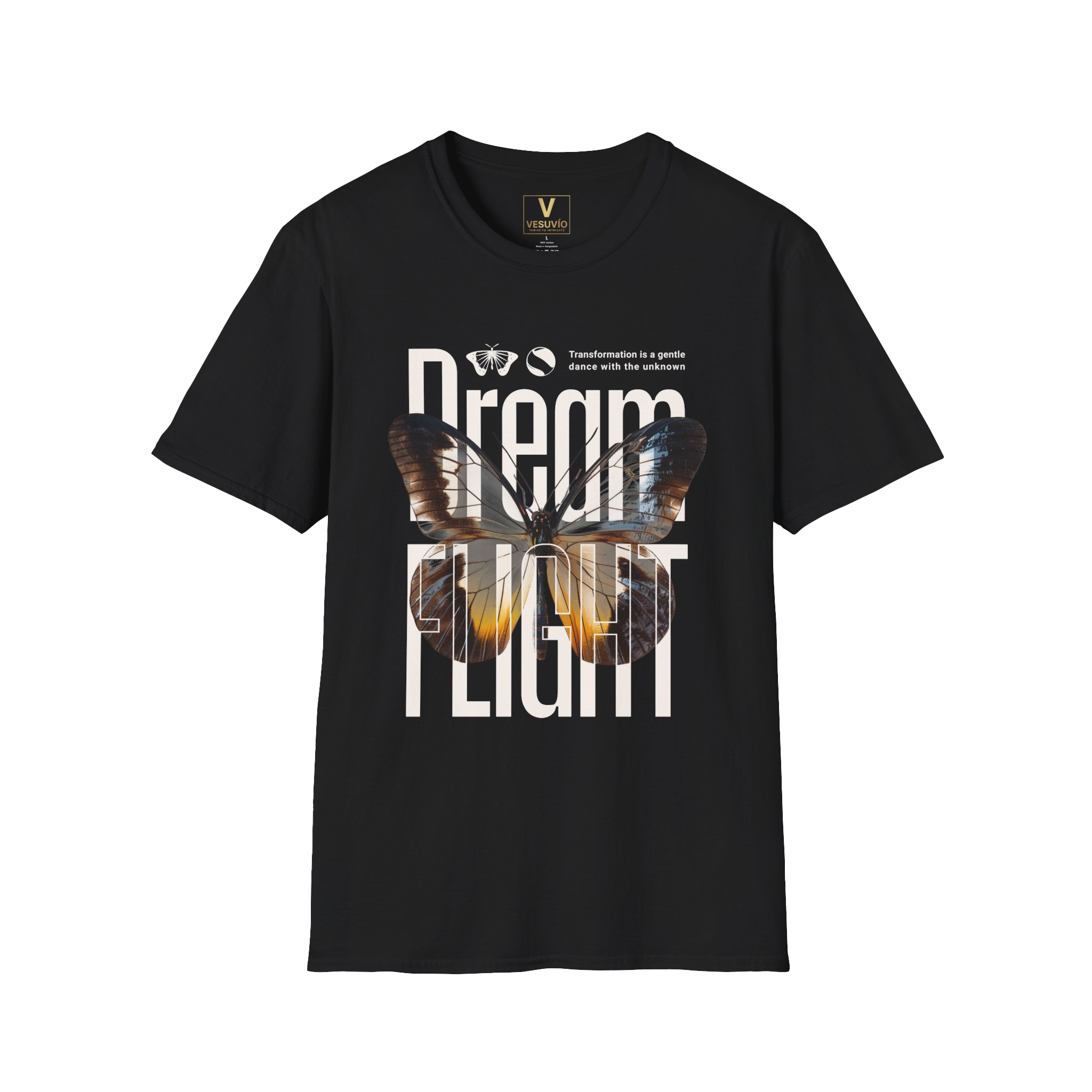 Dream Flight Butterfly T-Shirt — Inspirational Graphic Tee