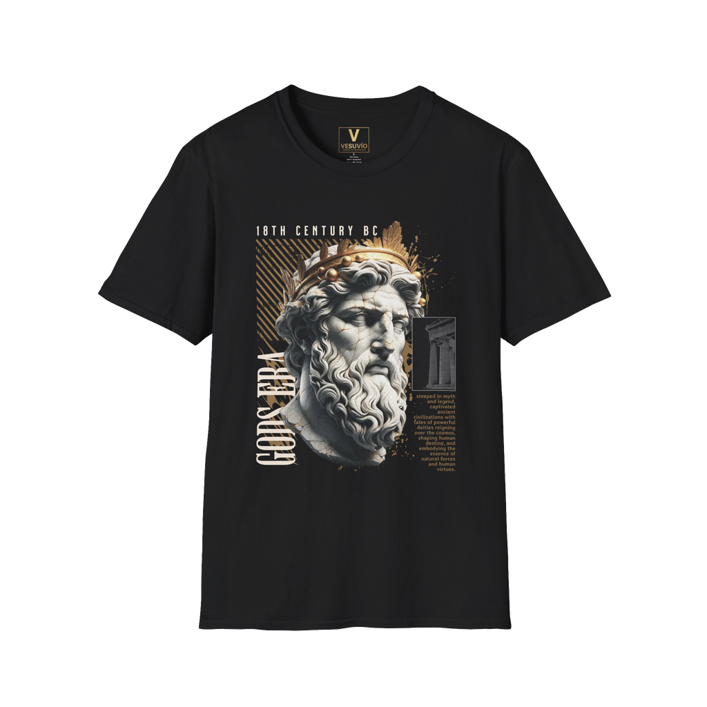 Godshead Classical Sculpture Tee — Ancient Greek Bust Graphic T-Shirt
