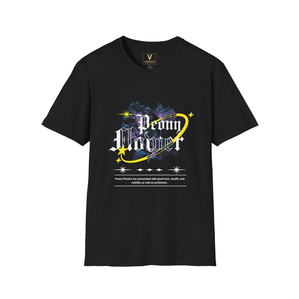 Peony Flower Gothic T-Shirt — Floral Space Graphic Tee