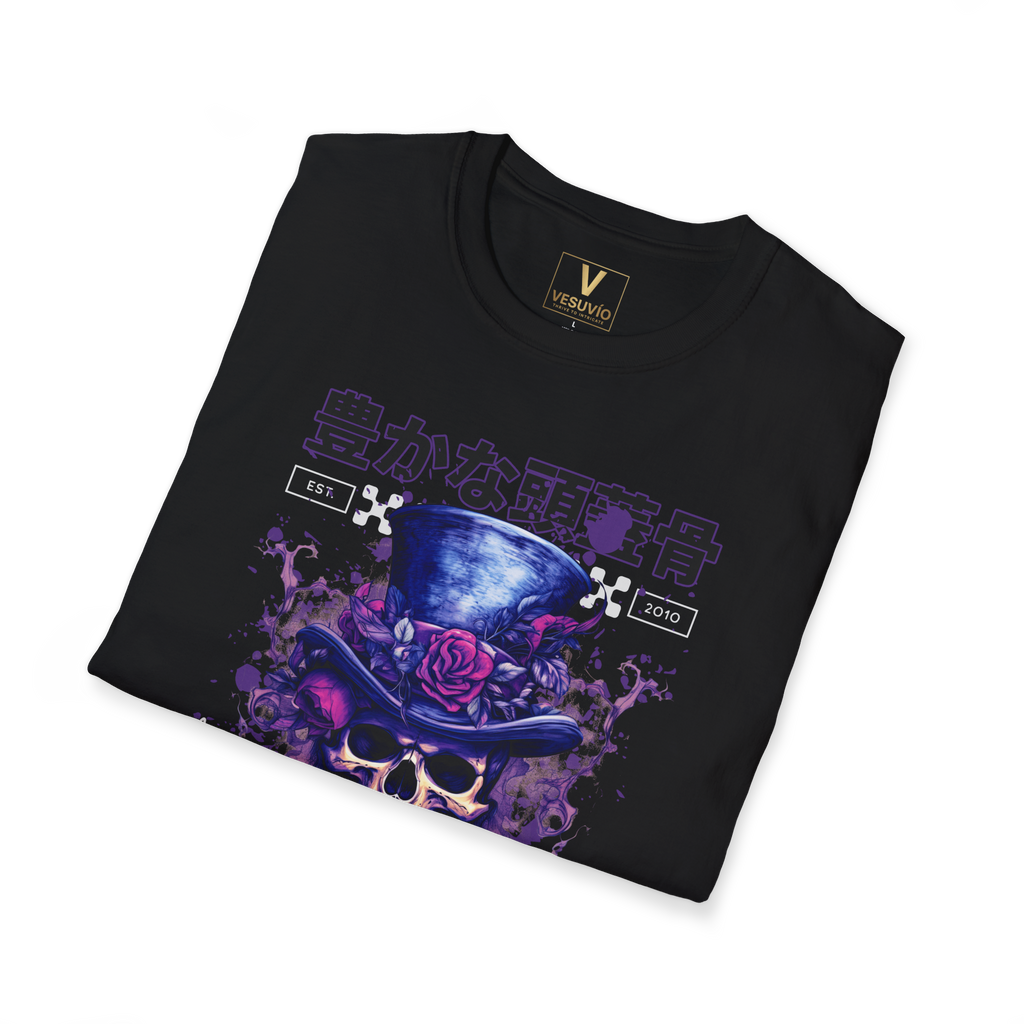 Skull Top Hat T-Shirt — Gothic Beach Squad Graphic Tee